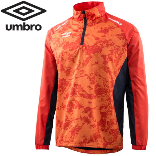 JAN 4548951227115 アンブロ umbro サッカー JR ラインドサーモハーフジップジャケット ジュニア UUJMJF36-SRED 株式会社デサント スポーツ・アウトドア 画像