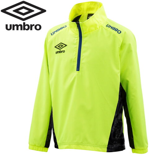 JAN 4548951231938 アンブロ umbro サッカー KIDS ラインドサーモハーフジップジャケット ジュニア UUKMJF36-FYEL 株式会社デサント スポーツ・アウトドア 画像