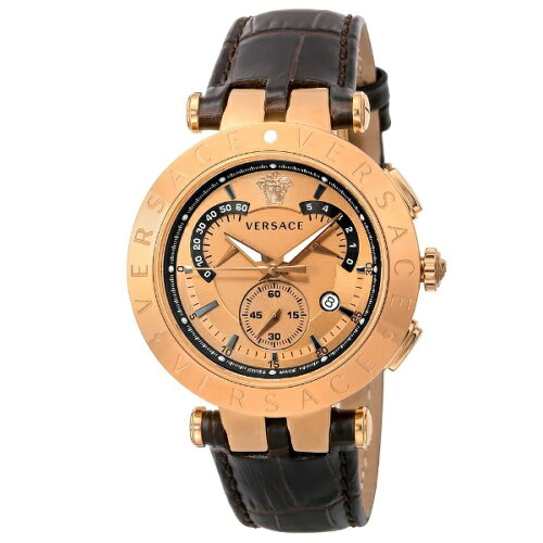 JAN 4548962869823 ＼9/5限定！抽選で最大100％Pバック ヴェルサーチ VERSACE Vレース クロノグラフ 42MM 23C80D999S497 ゴールド 株式会社ウエニ貿易 腕時計 画像