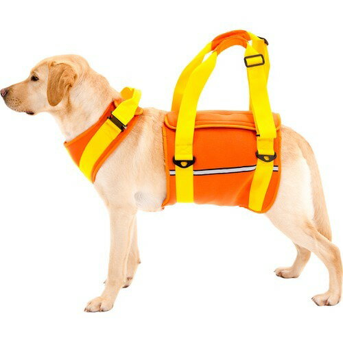 JAN 4549005769674 歩行補助ハーネスLaLaWalk 大型犬用 ネオプレーンオレンジ LL(1個) 株式会社トンボ ペット・ペットグッズ 画像