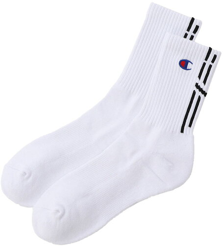 JAN 4549139347236 Champion チャンピオン ミドルソックス MIDDLE SOCKS C3-B701S 25 ホワイト 010 C3SB701S ヘインズブランズジャパン株式会社 スポーツ・アウトドア 画像