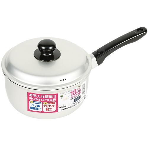 JAN 4549308530773 マイセレクト片手鍋18cm HB-3077 パール金属株式会社 キッチン用品・食器・調理器具 画像