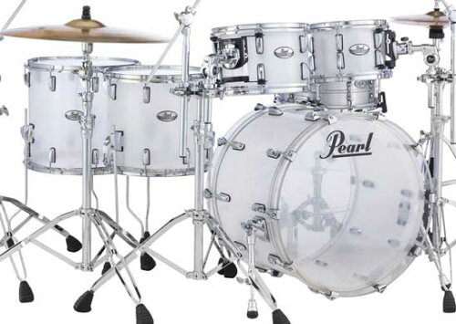 JAN 4549312090409 Pearl CRB525FP/C #733 CRYSTAL BEAT 5 pc Drum Shell Pack / Frost Acrylic パール楽器製造株式会社 楽器・音響機器 画像