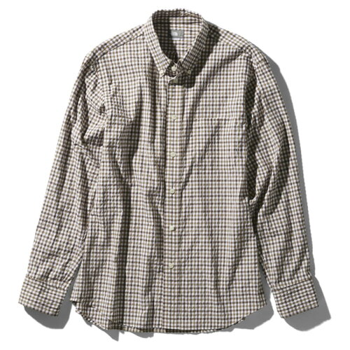 JAN 4549398893680 THE NORTH FACE ザ・ノースフェイス L/S HIDDEN VALLEY SHIRT ロングスリーブヒデンバリーシャツ メンズ L ブラウンギンガム RG NR11966 株式会社ゴールドウイン メンズファッション 画像