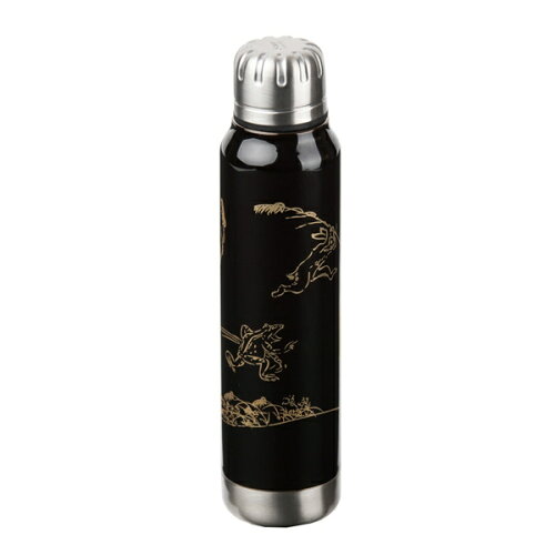 JAN 4549403171055 THERMO MUG サーモマグ ステンレスボトル 鳥獣戯画 黒 300ml URUSHI UMBRELLA BOTTLE UM-UB カメイ・プロアクト株式会社 キッチン用品・食器・調理器具 画像