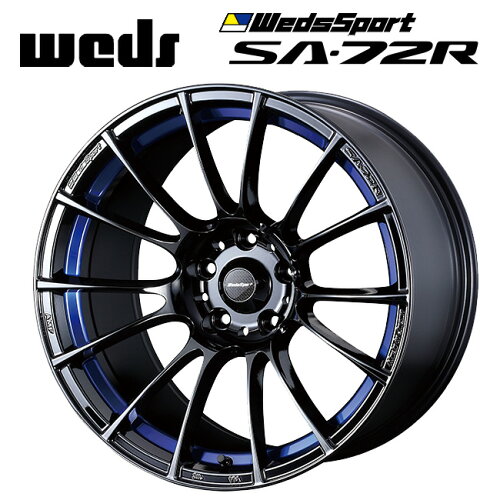 JAN 4549522067710 wedssport sa-72r blc2     j+35 5/114.3  ウェッズスポーツ ホイール  ブルーライトクローム2 株式会社ウェッズ 車用品・バイク用品 画像