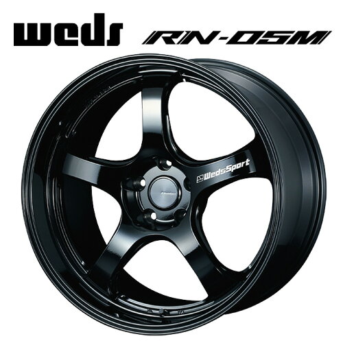 JAN 4549522507339 wedssport rn-  gloss black     j+38 5/114.3  ウェッズスポーツ ホイール  グロスブラック 株式会社ウェッズ 車用品・バイク用品 画像