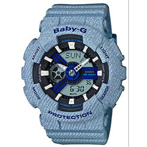 JAN 4549526162527 カシオ 腕時計 BABY-G デニムドカラー BA-110DE-2A2JF カシオ計算機株式会社 腕時計 画像