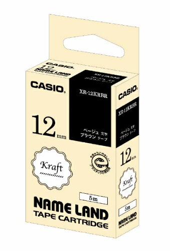 JAN 4549526700521 CASIO カシオ ネームランドテープ XR-12KRBR 12mm カシオ計算機株式会社 パソコン・周辺機器 画像