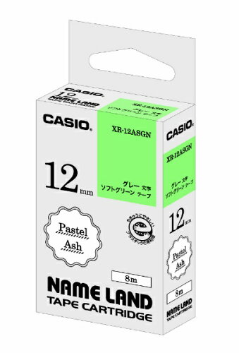 JAN 4549526700576 CASIO ネームランド用アッシュテープ XR-12ASGN 12mm カシオ計算機株式会社 パソコン・周辺機器 画像