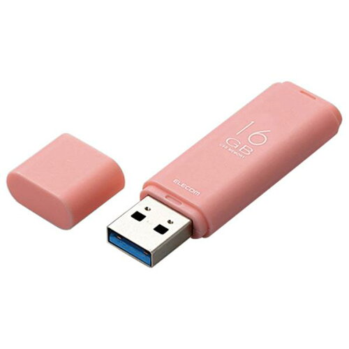 JAN 4549550100557 エレコム キャップ式USB3．1 Gen1メモリ 16GB オリジナル ピンク MF-TKU3016GPN エレコム株式会社 パソコン・周辺機器 画像