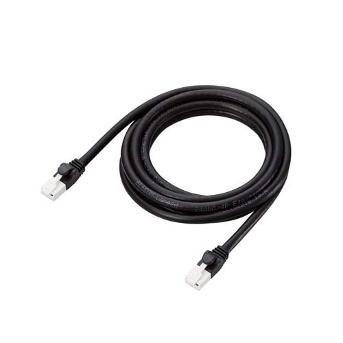 JAN 4549550206969 ELECOM ツメ折れ防止LANケーブル Cat6A 2.0m GM-LDGPAT/BK20 エレコム株式会社 パソコン・周辺機器 画像