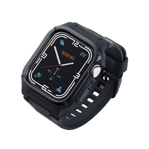 JAN 4549550239707 エレコム Apple Watch 45mm用ZEROSHOCK バンパーバンド一体型 ブラック AW-21ABBZEROBK エレコム株式会社 スマートフォン・タブレット 画像