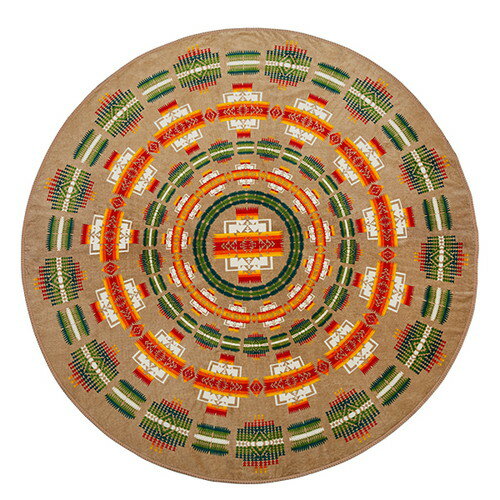 JAN 4549562226764 ペンドルトン プリンテッド ラウンドタオル xb277 pendleton printed round towel 大判タオル 19805019 チーフジョセフカーキ 51114 株式会社エイアンドエフ インテリア・寝具・収納 画像