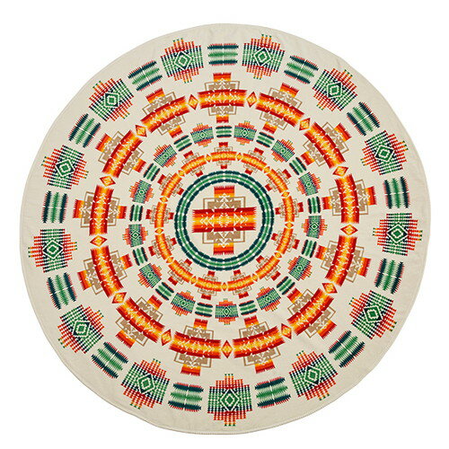 JAN 4549562226771 ペンドルトン プリンテッド ラウンドタオル xb277 pendleton printed round towel 大判タオル 19805019 チーフジョセフアイボリー 51106 株式会社エイアンドエフ インテリア・寝具・収納 画像