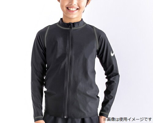 JAN 4549707340324 10日限定 ナイキ NIKE ジュニア 男子 スクール水着 SP22 BOYS L/S UVラッシュガード ブラック/グレー 1991013 18 男の子 フットマーク株式会社 キッズ・ベビー・マタニティ 画像