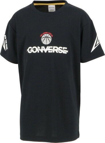 JAN 4549858376609 コンバース CONVERSE バスケット ジュニア プリントTシャツ CB411355-1900 ゼットクリエイト株式会社 スポーツ・アウトドア 画像