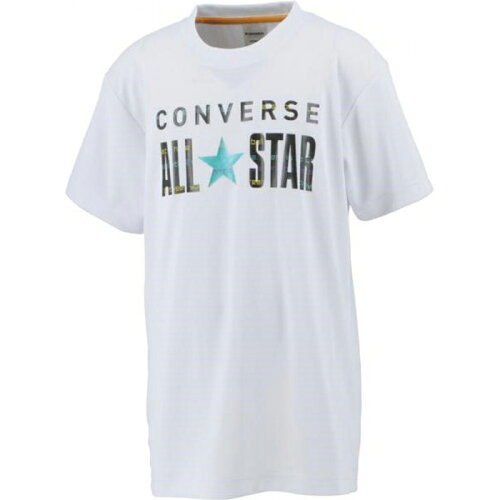 JAN 4549858492033 CONVERSE コンバース バスケット ジュニアプリントTシャツ CB422351-1100 ゼットクリエイト株式会社 スポーツ・アウトドア 画像