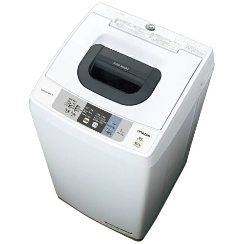 JAN 4549873033921 HITACHI 全自動洗濯機 NW-50B(W) 日立グローバルライフソリューションズ株式会社 家電 画像