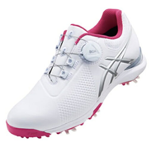 JAN 4549957118636 アシックス｜asics 23.0cm レディース ゴルフシューズ GEL-ACE TOUR-LADY Boa ホワイト×シルバーグレー/2E TGN924 株式会社アシックス スポーツ・アウトドア 画像