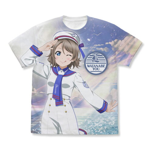 JAN 4549970383264 描き下ろし 渡辺曜 フルグラフィックTシャツ ソロコンサート Ver. ラブライブ! サンシャイン! グッズ ホワイト / S 株式会社コスパ ホビー 画像