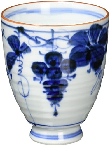 JAN 4549972314389 CtoC JAPAN 湯のみ おしゃれ : ぶどう 一方 湯呑み ゆのみ /有田焼 Japanese Cup Porcelain/Size cm Φ7.6x9/No:360629 西日本陶器株式会社 キッチン用品・食器・調理器具 画像