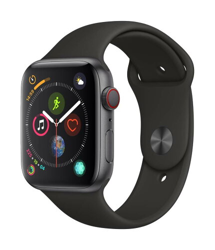 JAN 4549995046571 Apple Watch Series 4 44mm グレイアルミ ブラックスポーツ GPS ＋ Cellular Apple Japan(同) スマートフォン・タブレット 画像