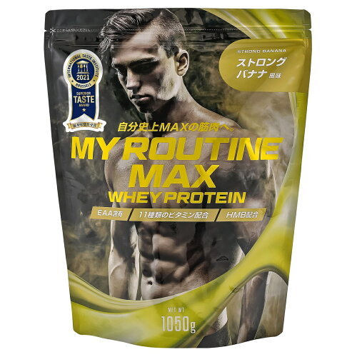 JAN 4550012431348 マイルーティーン｜MY ROUTINE マイルーティーンMAX ストロングバナナ風味/1050g MYROUTINEMAXBANANA 株式会社ウエニ貿易 ダイエット・健康 画像