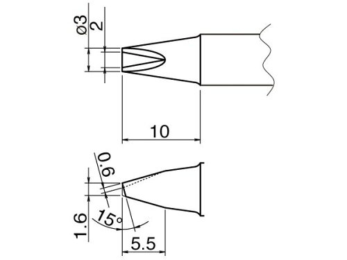 JAN 4550061040973 エスコ ESCO 3.0mm 交換用こて先 EA304AP用 EA304AP-19 株式会社エスコ 花・ガーデン・DIY 画像