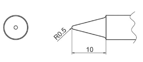 JAN 4550061049013 エスコ ESCO R0.5mm 交換用こて先 EA304AP用 EA304AP-1 株式会社エスコ 花・ガーデン・DIY 画像