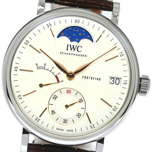 JAN 4550084215006 IWC ポートフィノハンドワインドムーンフィズ IW516401 シルバーメッキ 株式会社ドウシシャ 腕時計 画像