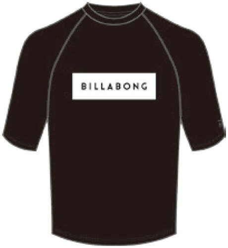 JAN 4550203027213 BILLABONG メンズ ラッシュガード ブラック 半袖 Tシャツ  AJ011852 BLK ボードライダーズジャパン株式会社 スポーツ・アウトドア 画像