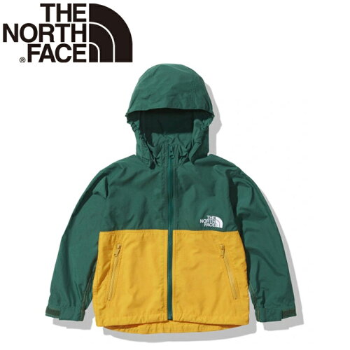 JAN 4550207758410 ノースフェイス THE NORTH FACE キッズ コート コンパクトジャケット Compact Jacket エバーグリーン×サミットゴールド NPJ22210 EG 株式会社ゴールドウイン スポーツ・アウトドア 画像