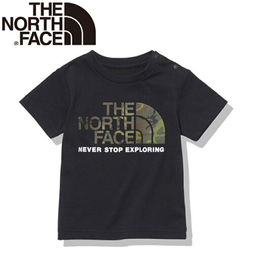 JAN 4550207760123 THE NORTH FACE ベビー ベビー服 ショートスリーブカモロゴティー B S/S Camo Logo Tee ブラック NTB32253 K 株式会社ゴールドウイン キッズ・ベビー・マタニティ 画像