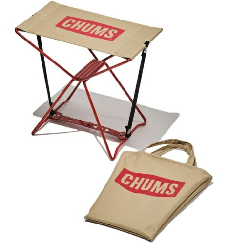 JAN 4550287217982 CHUMS｜チャムス ミニフォーダブルスツール Mini Foldable Stool H27XW30XD15.5cm/ベージュ CH62-1672 株式会社ランドウェル スポーツ・アウトドア 画像