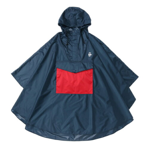 JAN 4550287266652 CHUMS Booby Poncho Navy-WM CH14-1294 株式会社ランドウェル スポーツ・アウトドア 画像