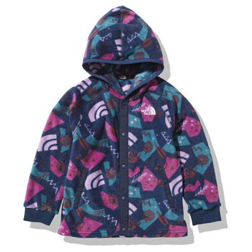 JAN 4550413488637 THE NORTH FACE ザ・ノースフェイス CAMP-BELL FLEECE HOODIE キャンベル フリース フーディー キッズ 120 フォレストパ-クネイビー FN NAJ72121 株式会社ゴールドウイン キッズ・ベビー・マタニティ 画像