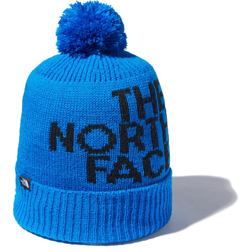 JAN 4550413490869 THE NORTH FACE ザ・ノースフェイス K POM POM BIG LOGO BEANIE ポンポンビッグロゴビーニー キッズ キッズフリー ヒーローブルー HB NNJ42002 株式会社ゴールドウイン キッズ・ベビー・マタニティ 画像