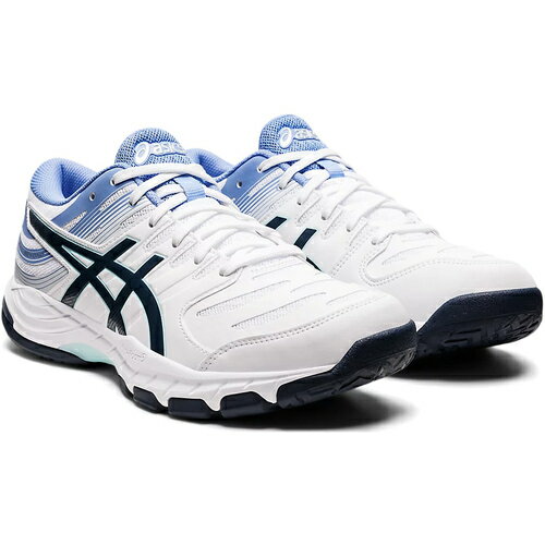 JAN 4550455087058 asics メンズ ハンドボールシューズ GEL-BEYOND 6 ホワイト/フレンチブルー 1073A038 106 株式会社アシックス スポーツ・アウトドア 画像