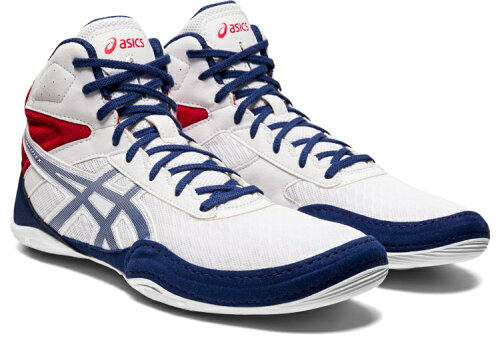 JAN 4550455742216 アシックス ASICS マットフレックス 6 レスリングシューズ サイズ：26.5cm カラー：ホワイト×ディープオーシャン #1081A021-100 株式会社アシックス スポーツ・アウトドア 画像