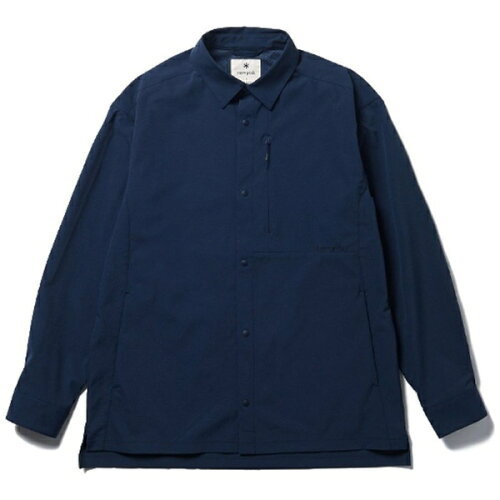 JAN 4550648008204 スノーピーク｜snow peak 男女兼用 RW Transit Shirt Navy SH-24AU00204NV ユニセックス /Lサイズ 株式会社スノーピーク スポーツ・アウトドア 画像