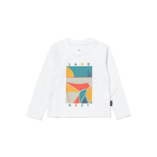 JAN 4550648013826 スノーピーク snow peak Kids Land Nest LS T-Shirt 2 White TS-24AK103 株式会社スノーピーク スポーツ・アウトドア 画像