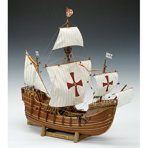 JAN 4560134351660 ウッディジョー 1/50 木製帆船模型 サンタマリア 木製組立キット 株式会社ウッディ ジョー ホビー 画像