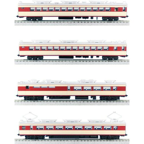 JAN 4560137573335 天賞堂 HOゲージ 151系 直流特急形電車 こだま・つばめ 増結用中間車 4両 Cセット 55037 株式会社天賞堂 ホビー 画像