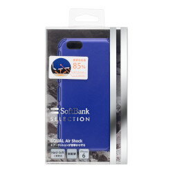 JAN 4560156042171 SB C＆S EQUAL Air shock for iPhone 6/ブルー SB C&S株式会社 スマートフォン・タブレット 画像