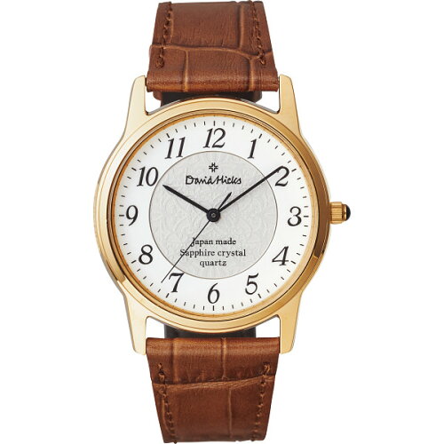 JAN 4560159971225 デビッドヒックス メンズ腕時計 ブラウン 株式会社ゆうわ 腕時計 画像