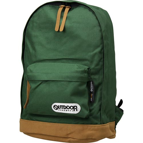 JAN 4560176050309 OUTDOOR PRODUCTS アウトドア プロダクツ 4052EXPT 底スウェード調デイパック 19L グリーン 62021-50 衣川産業株式会社 スポーツ・アウトドア 画像