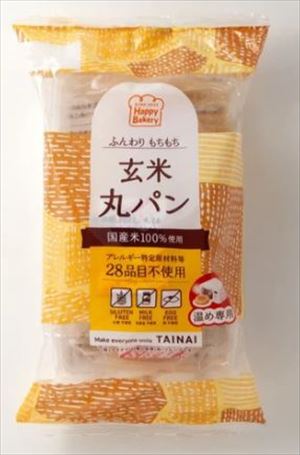 JAN 4560176735473 タイナイ 玄米丸パン 3個 株式会社タイナイ 食品 画像