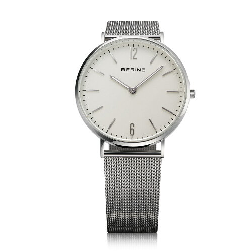 JAN 4560204347432 BERING 腕時計 14236-004 ボーイズサイズ ホワイトフェイス サファイアガラス ステンレスメッシュ アイ・ネクストジーイー株式会社 腕時計 画像
