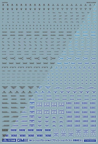 JAN 4560228078541 MYKデザイン｜MYK DESIGN GMコーションデカールNo.5 アヴィエーション・英語＃1 ダークグレー＆ネオンブルー MYK DESIGN ホビー 画像